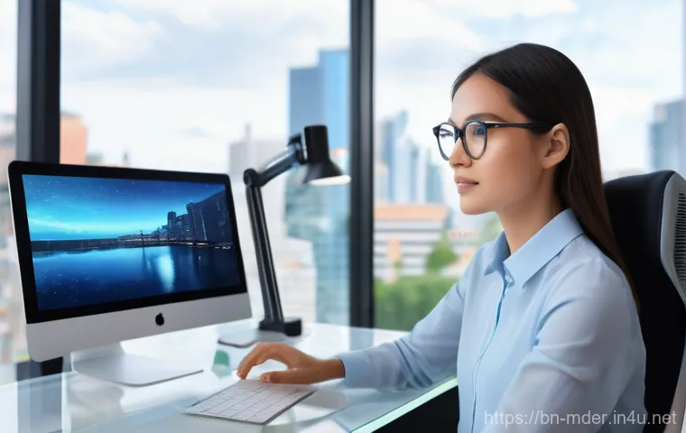 미디어기술사와 스마트 미디어 서비스 - **AI-Powered Personalized Content Experience**
A young adult woman, in her mid-20s, with a brigh...