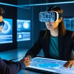 미디어기술사 스터디 그룹 추천 - **Prompt 1: Collaborative Tech Innovation**
    "A diverse group of 4-5 young media technology engin...