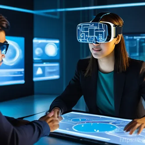 Home 15 미디어기술사 스터디 그룹 추천 - **Prompt 1: Collaborative Tech Innovation**
"A diverse group of 4-5 young media technology engin...